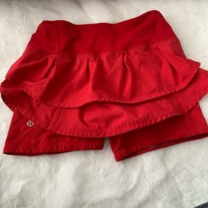 lululemon athletica Skirts - Lululemon red speed squad skirt/skort lululemon athletica Skirts - Lululemon red speed squad skirt/skort